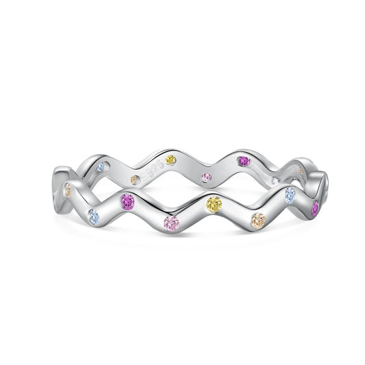 [Clara Jewels]Ornate Vibrant Round Cut Daily Ring