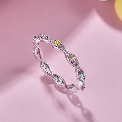 [Clara Jewels]Elegant Energetic Round Cut Daily Ring