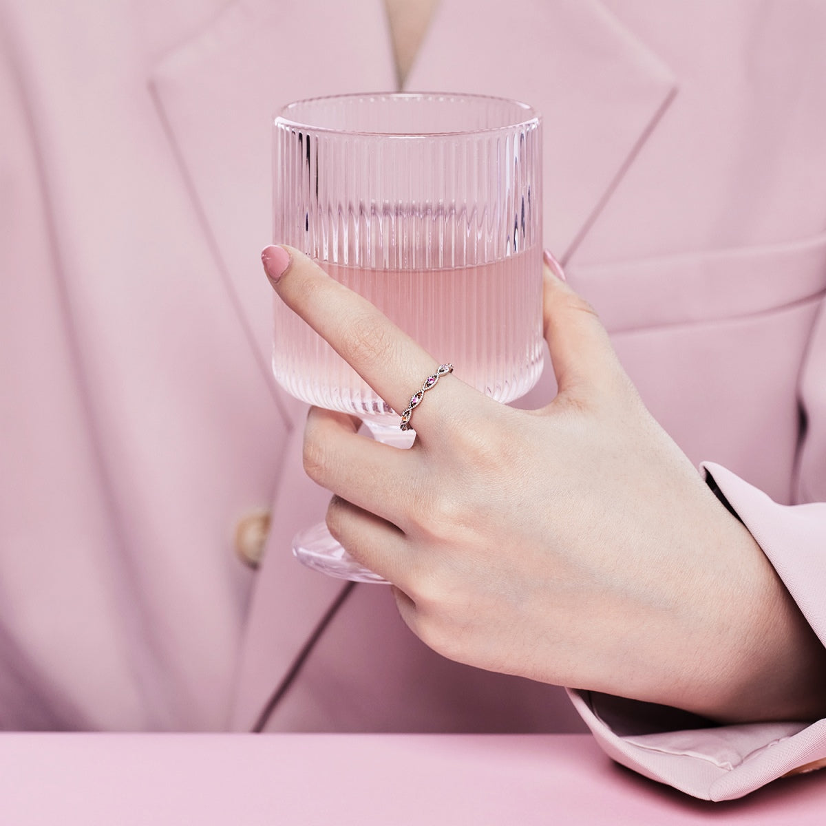 [Clara Jewels]Elegant Energetic Round Cut Daily Ring