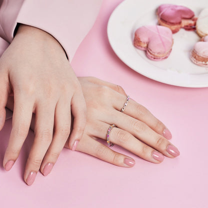 [Clara Jewels]Elegant Energetic Round Cut Daily Ring