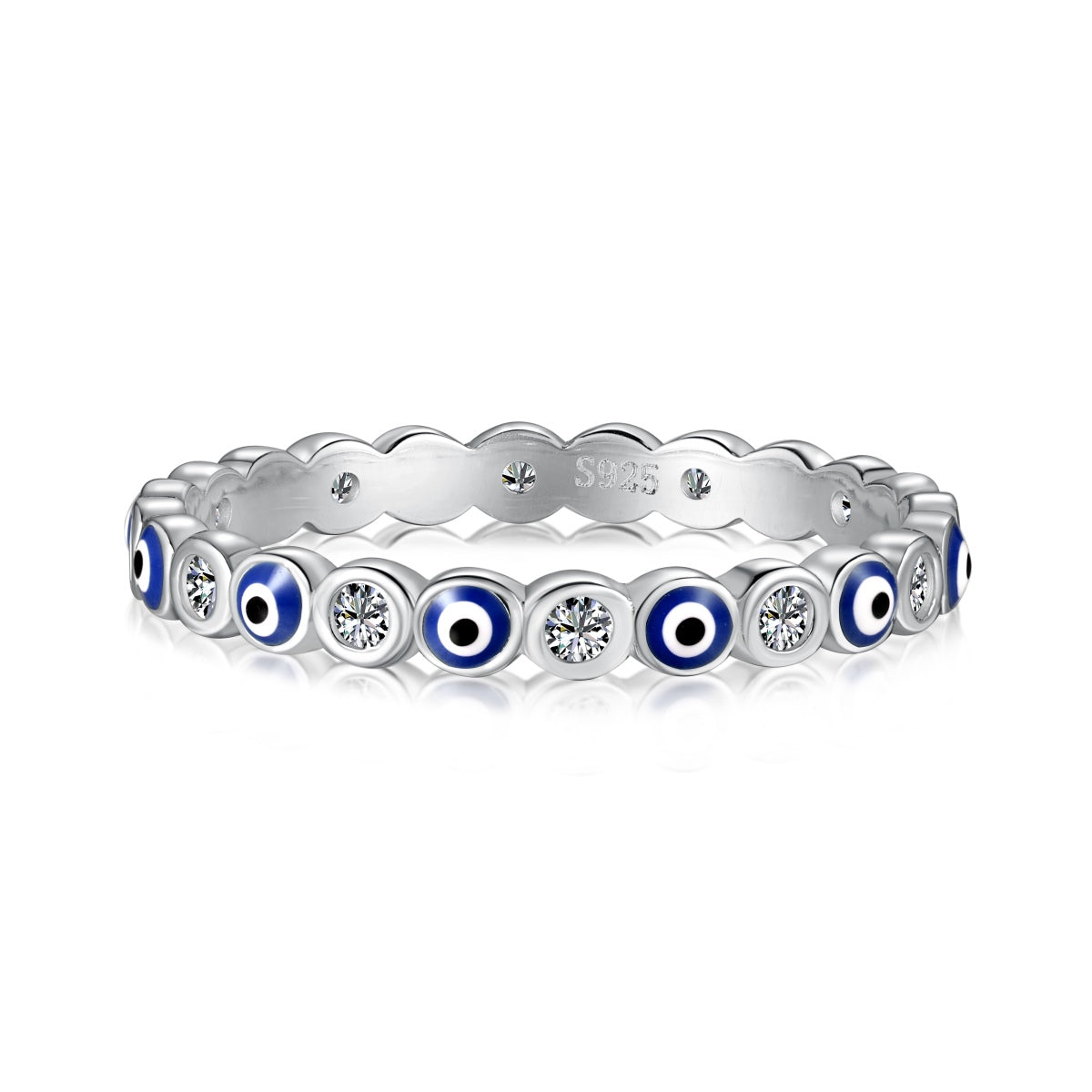 [Clara Jewels]Sparkling Vibrant Round Shape Daily Ring