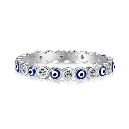 [Clara Jewels]Sparkling Vibrant Round Shape Daily Ring