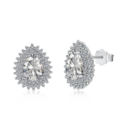 [Clara Jewels]Delicate Gorgeous Pear Cut Daily Earrings