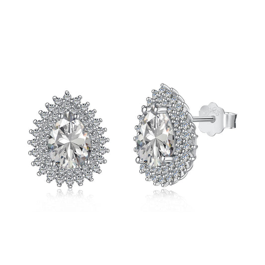 [Clara Jewels]Delicate Gorgeous Pear Cut Daily Earrings