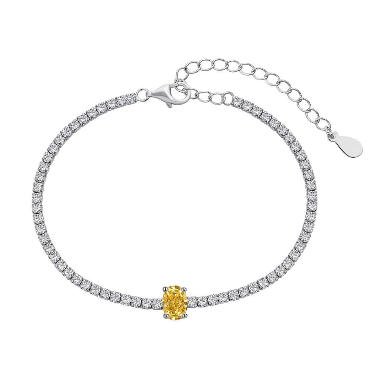 [Clara Jewels]0.75 Carat Exquisite Oval Cut Daily Bracelet