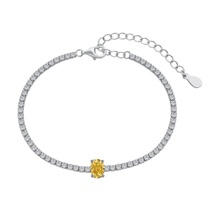 [Clara Jewels]0.75 Carat Exquisite Oval Cut Daily Bracelet