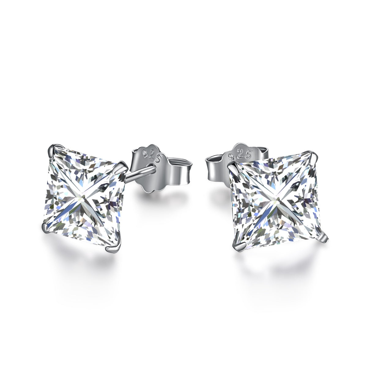 [Clara Jewels]Ornate Square Shape Earrings