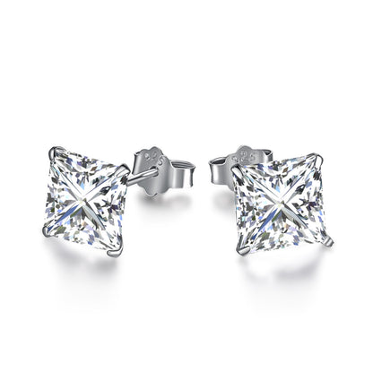 [Clara Jewels]Ornate Square Shape Earrings