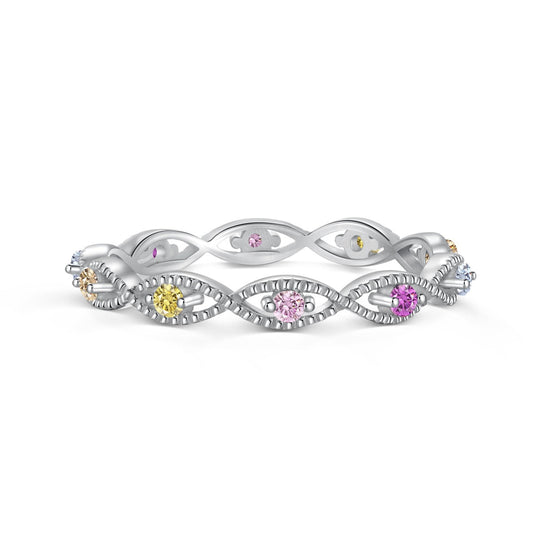 [Clara Jewels]Elegant Energetic Round Cut Daily Ring