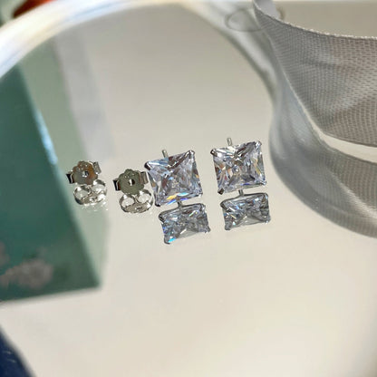 [Clara Jewels]Ornate Square Shape Earrings