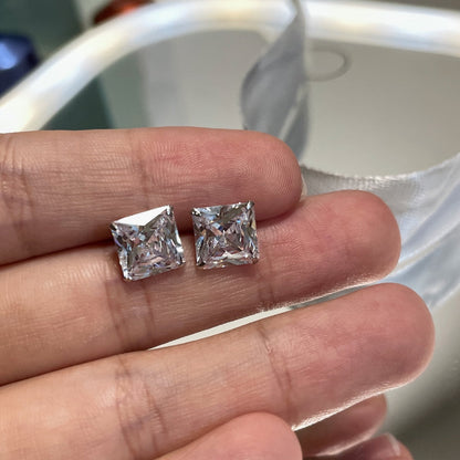 [Clara Jewels]Ornate Square Shape Earrings