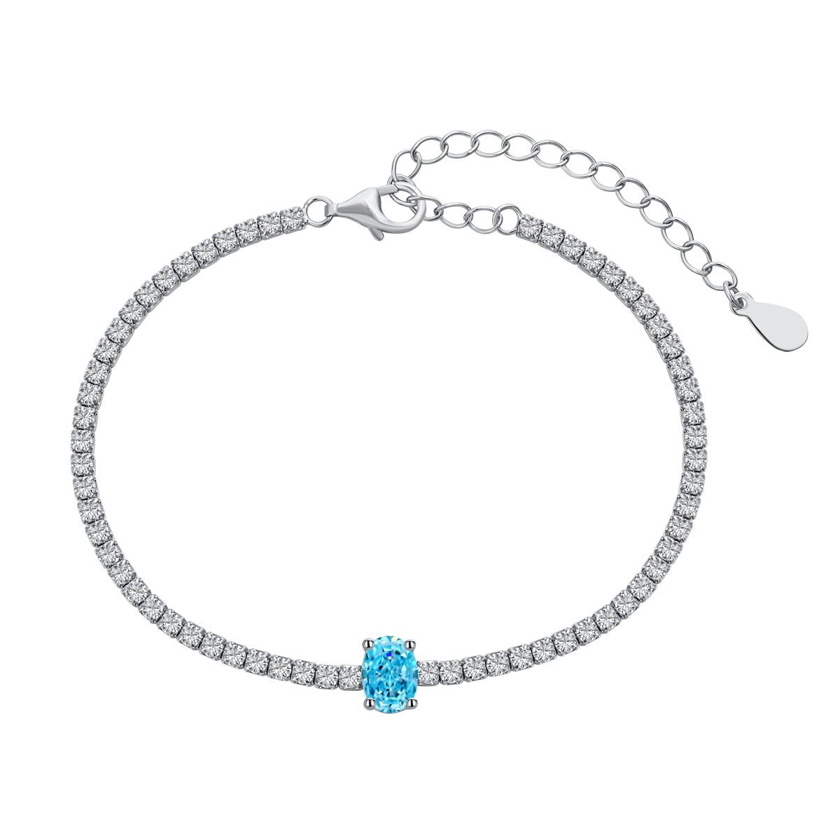 [Clara Jewels]0.75 Carat Exquisite Oval Cut Daily Bracelet