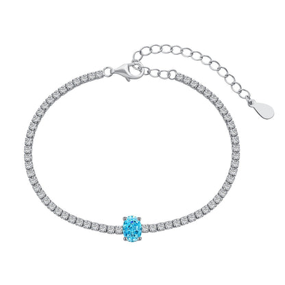 [Clara Jewels]0.75 Carat Exquisite Oval Cut Daily Bracelet