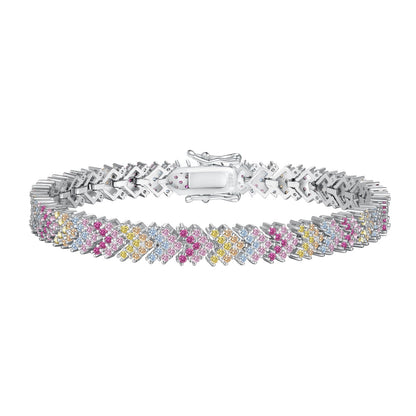 [Clara Jewels]Ornate Sparkling Round Cut Party Bracelet