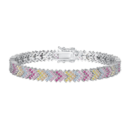 [Clara Jewels]Ornate Sparkling Round Cut Party Bracelet