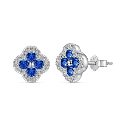 [Clara Jewels]Four-Leaf Clover Flower Shaped Earrings