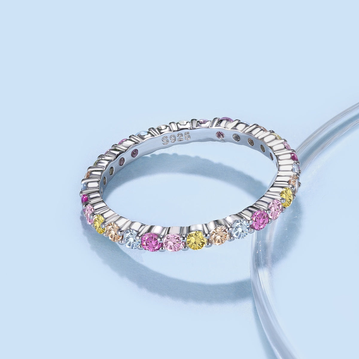 [Clara Jewels]Elegant Vivid Round Cut Daily Ring