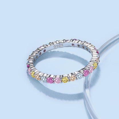 [Clara Jewels]Elegant Vivid Round Cut Daily Ring