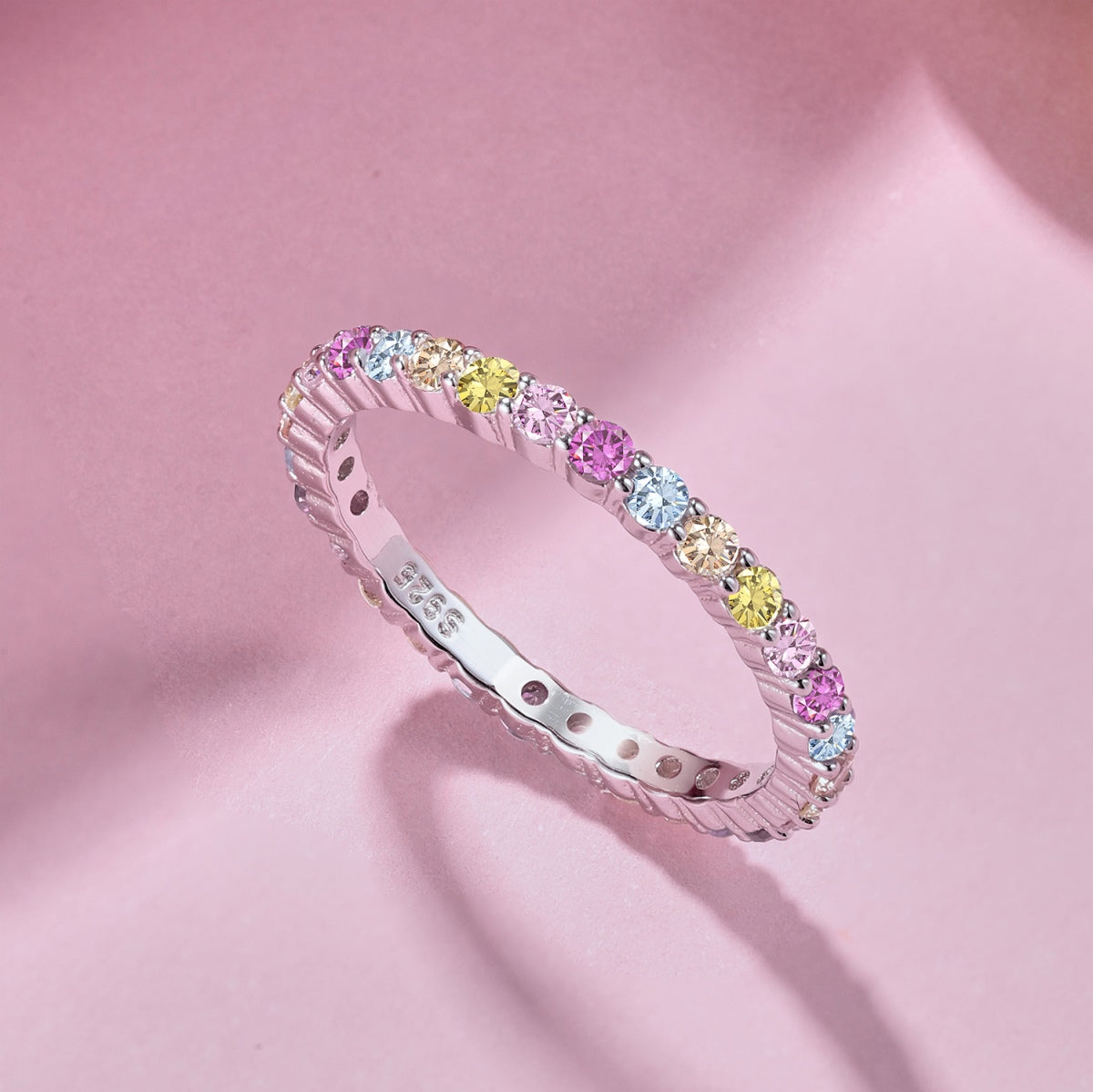 [Clara Jewels]Elegant Vivid Round Cut Daily Ring