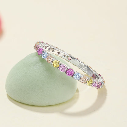 [Clara Jewels]Elegant Vivid Round Cut Daily Ring