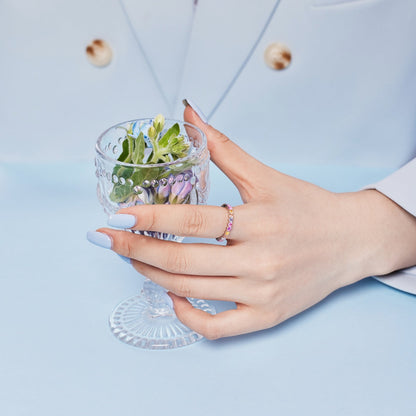 [Clara Jewels]Dazzling Resplendent Round Cut Party Ring