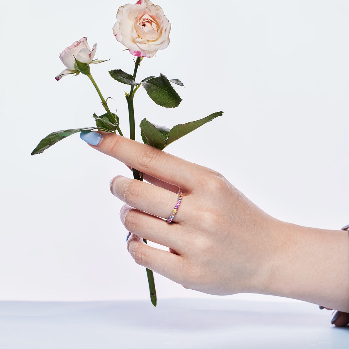 [Clara Jewels]Dazzling Resplendent Round Cut Party Ring