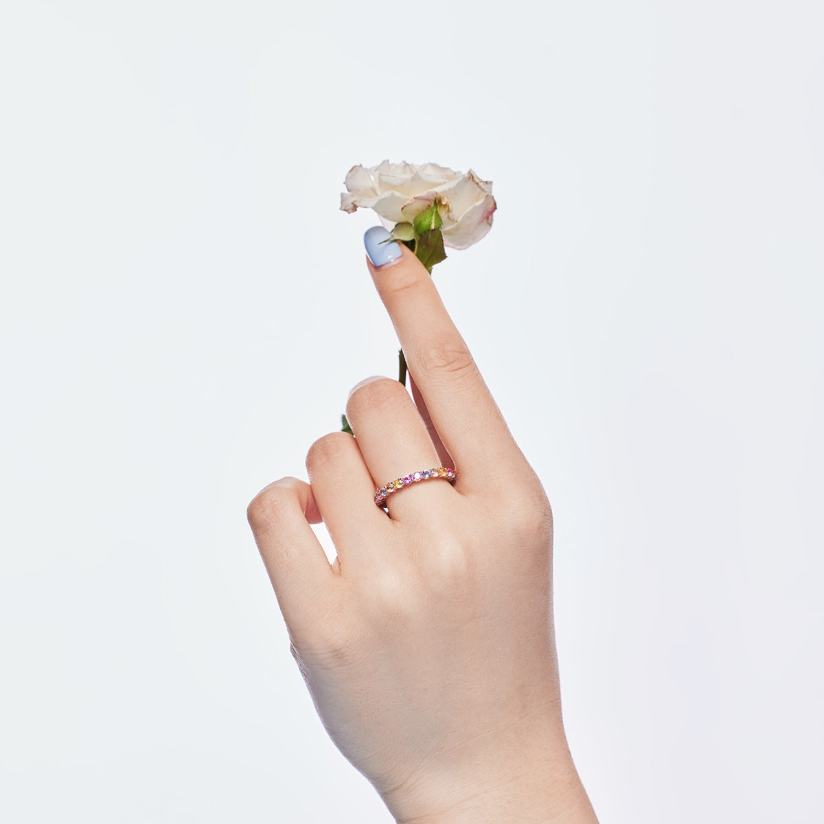 [Clara Jewels]Dazzling Resplendent Round Cut Party Ring