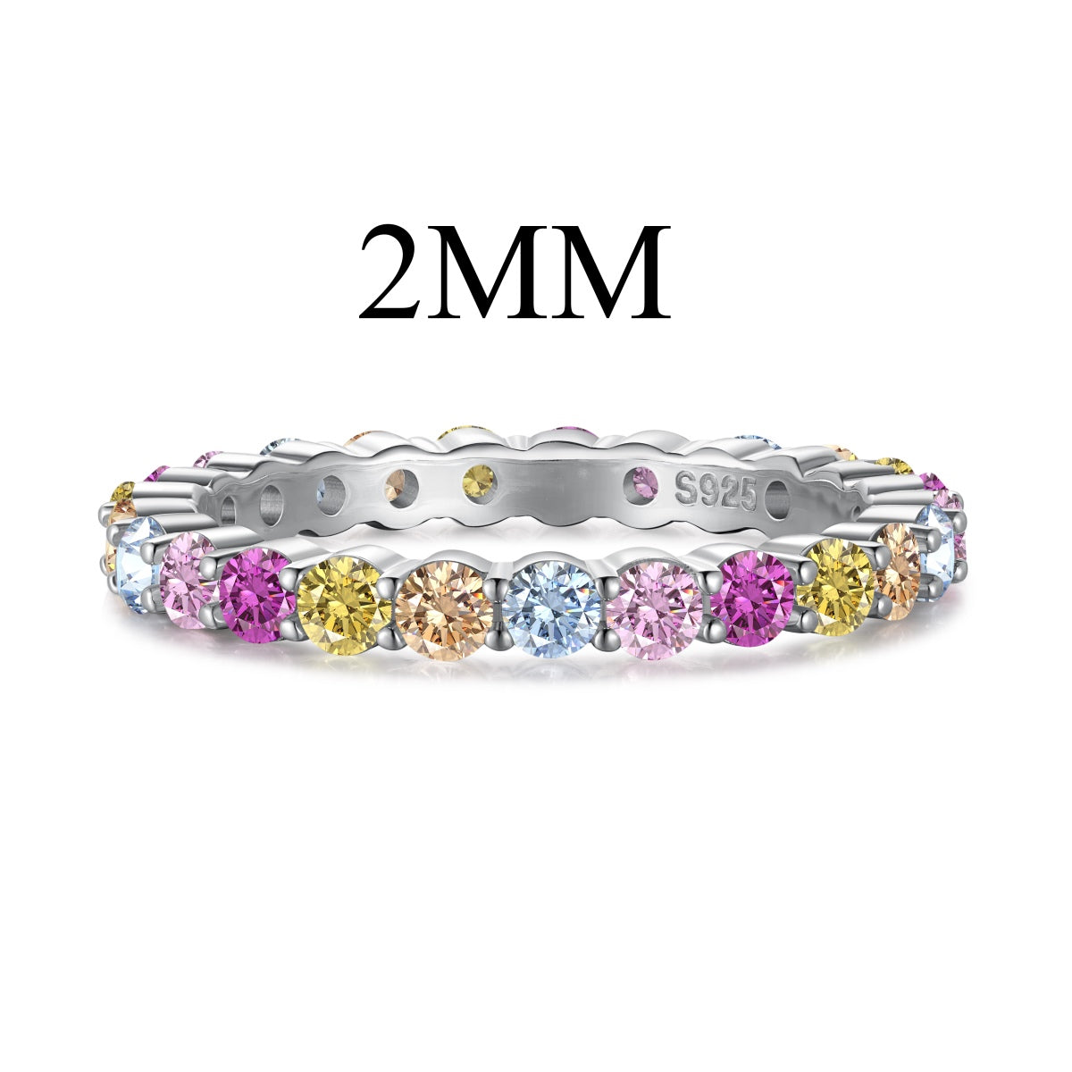 [Clara Jewels]Elegant Vivid Round Cut Daily Ring