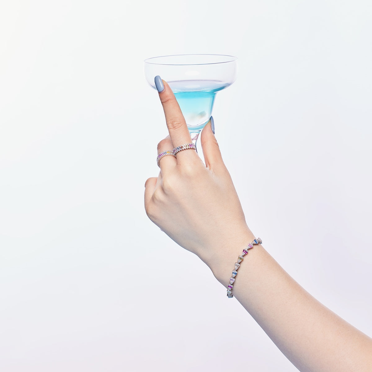 [Clara Jewels]Radiant Water Drop Shape Daily Bracelet