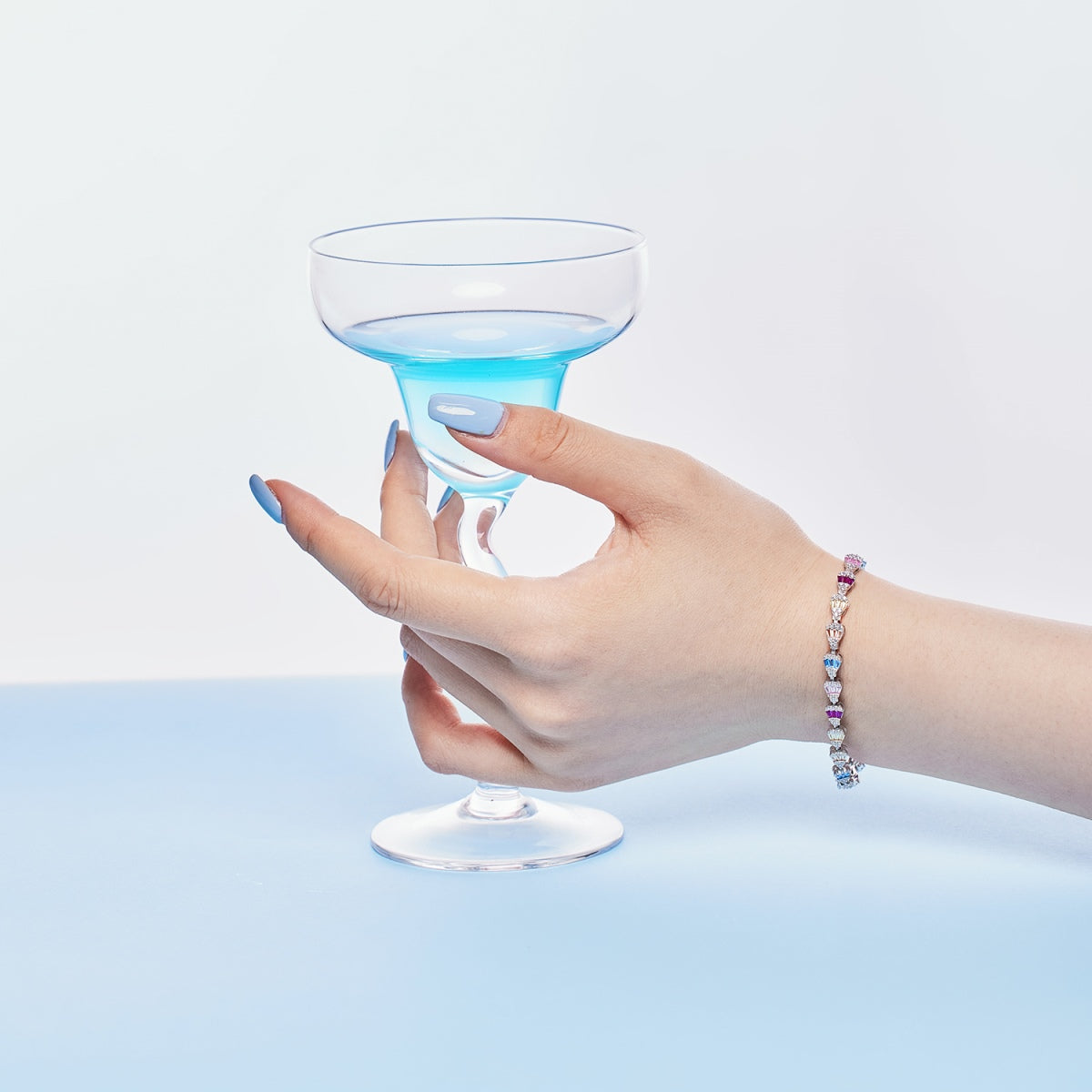 [Clara Jewels]Radiant Water Drop Shape Daily Bracelet