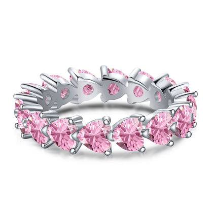[Clara Jewels]0.25 Carat Radiant Romance Heart Cut Lover Ring