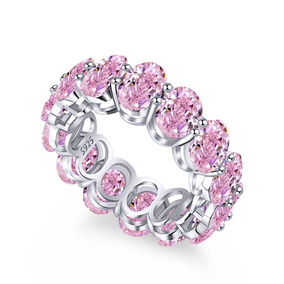 [Clara Jewels]Dainty Elongated Cushion Cut Tennis Ring