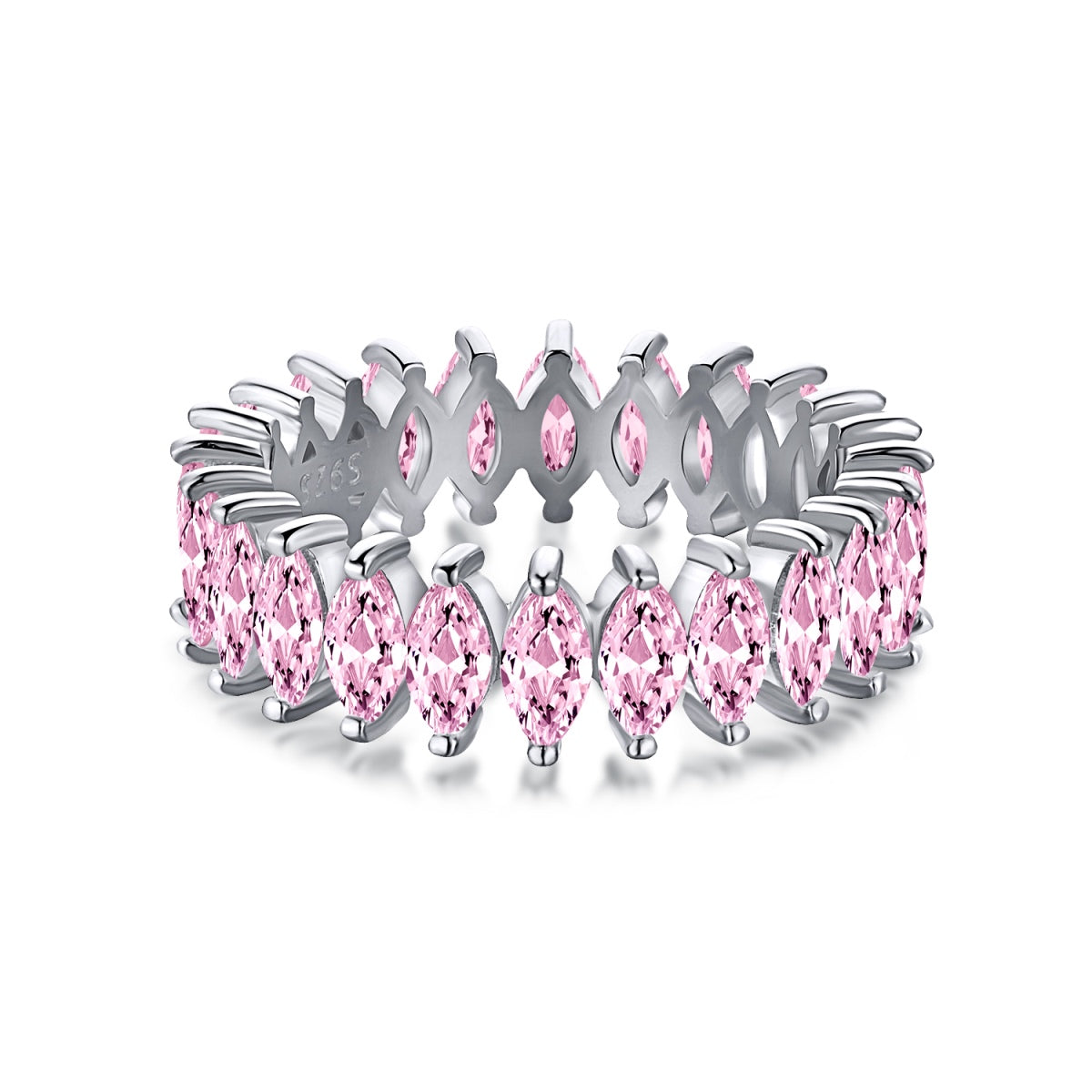 [Clara Jewels]Gorgeous Marquise Cut Tennis Ring