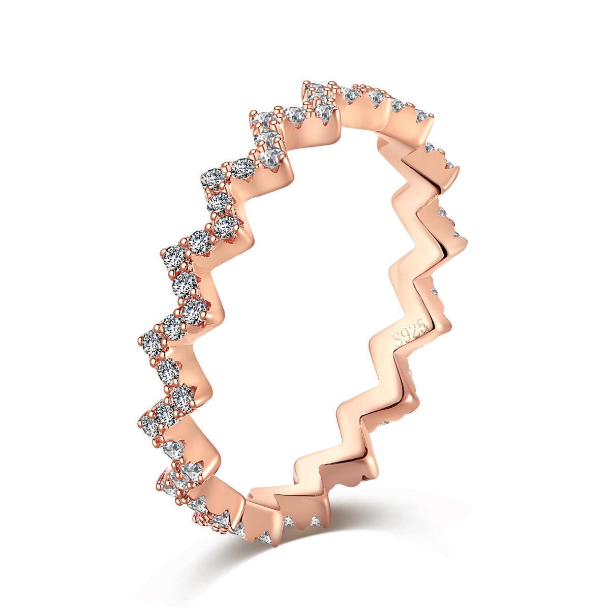 [Clara Jewels]Delicate Enchanting Wave Shape Daily Ring