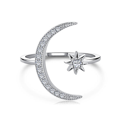 [Clara Jewels]Eternity Moon & Star Ring