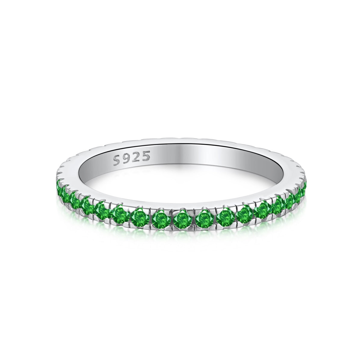 [Clara Jewels]Delicate Sparkling Round Cut Daily Ring