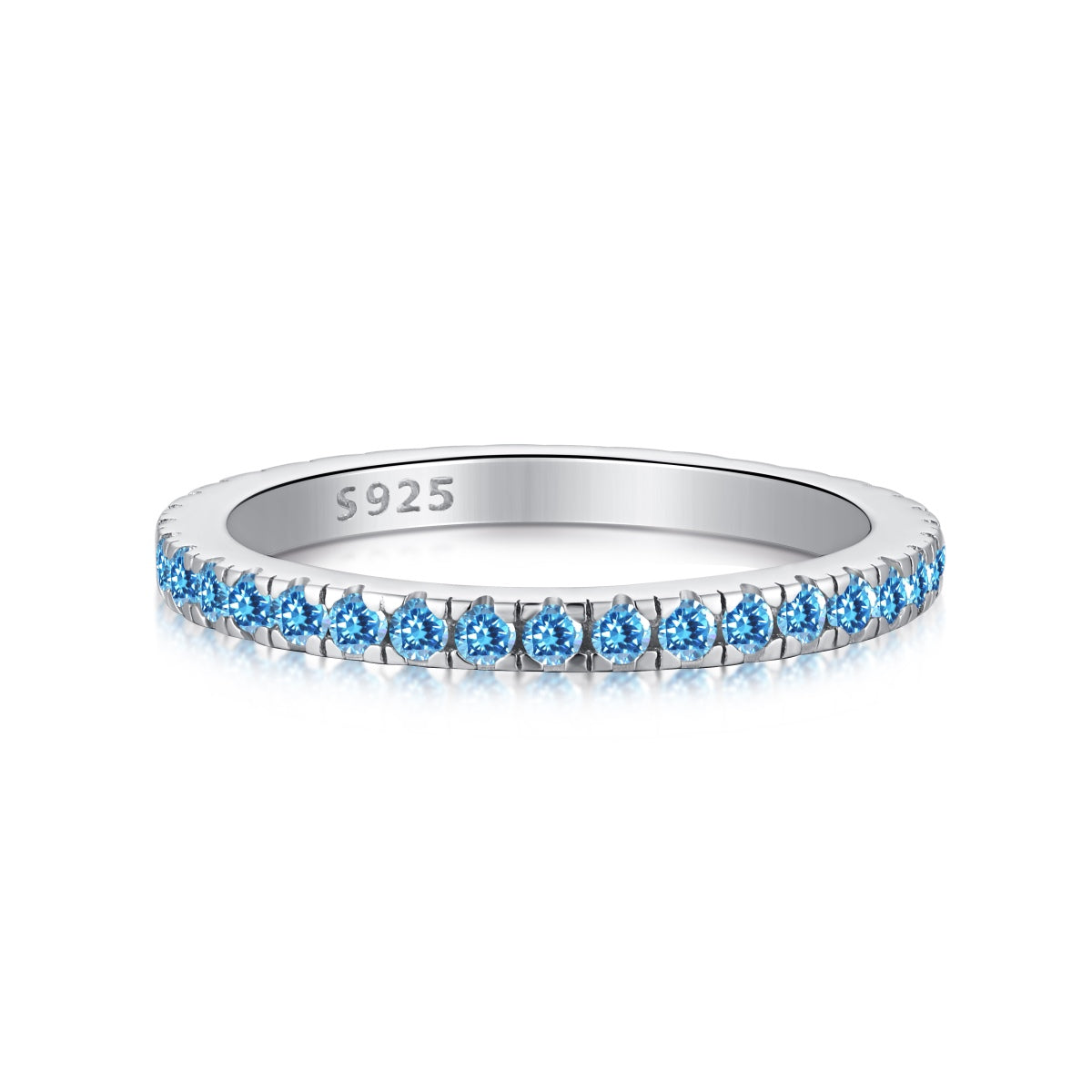 [Clara Jewels]Delicate Sparkling Round Cut Daily Ring