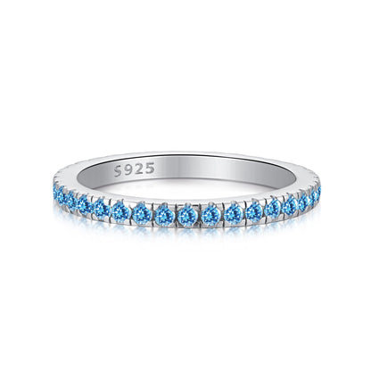 [Clara Jewels]Delicate Sparkling Round Cut Daily Ring