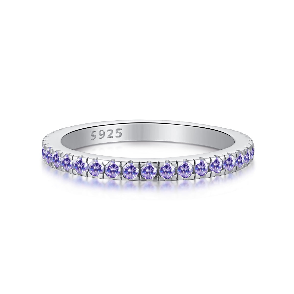 [Clara Jewels]Delicate Sparkling Round Cut Daily Ring