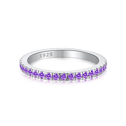 [Clara Jewels]Delicate Sparkling Round Cut Daily Ring
