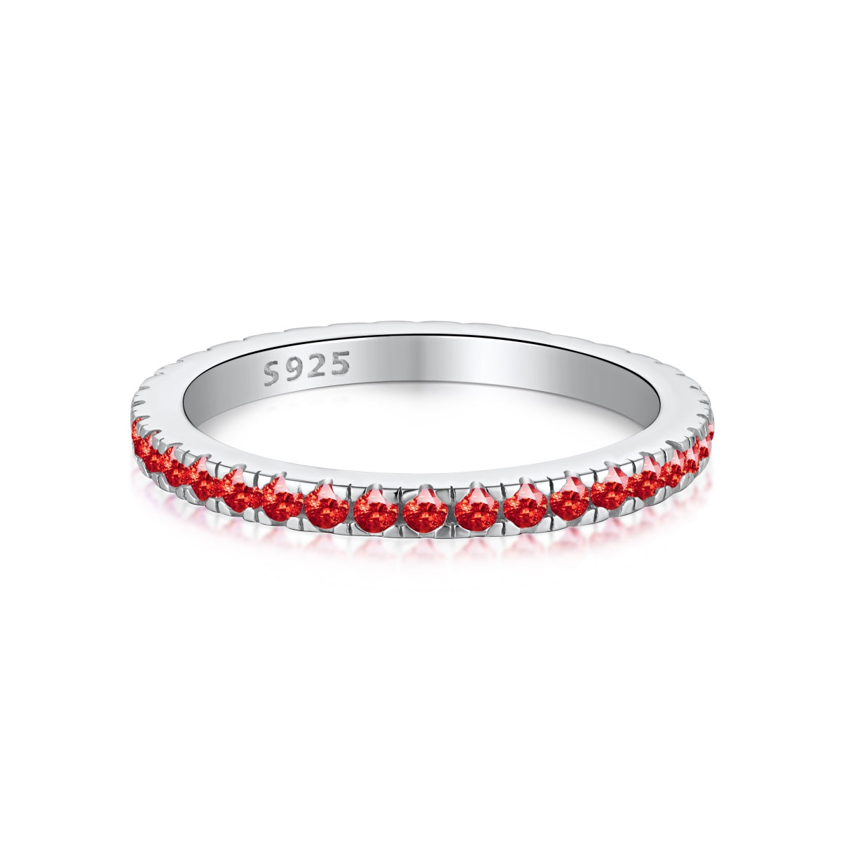 [Clara Jewels]Delicate Sparkling Round Cut Daily Ring