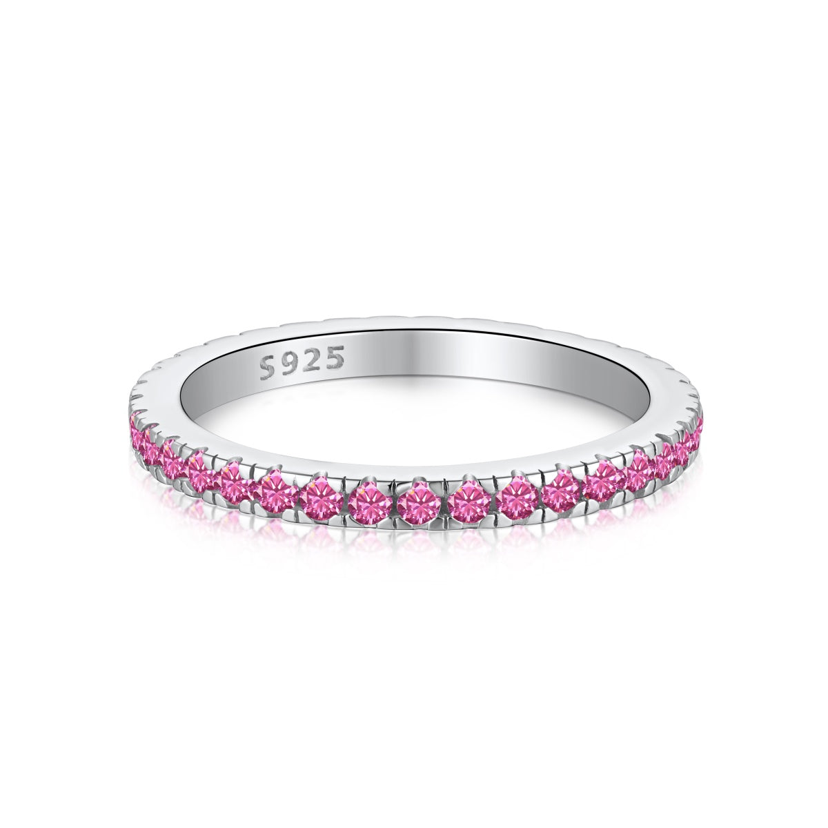 [Clara Jewels]Delicate Sparkling Round Cut Daily Ring