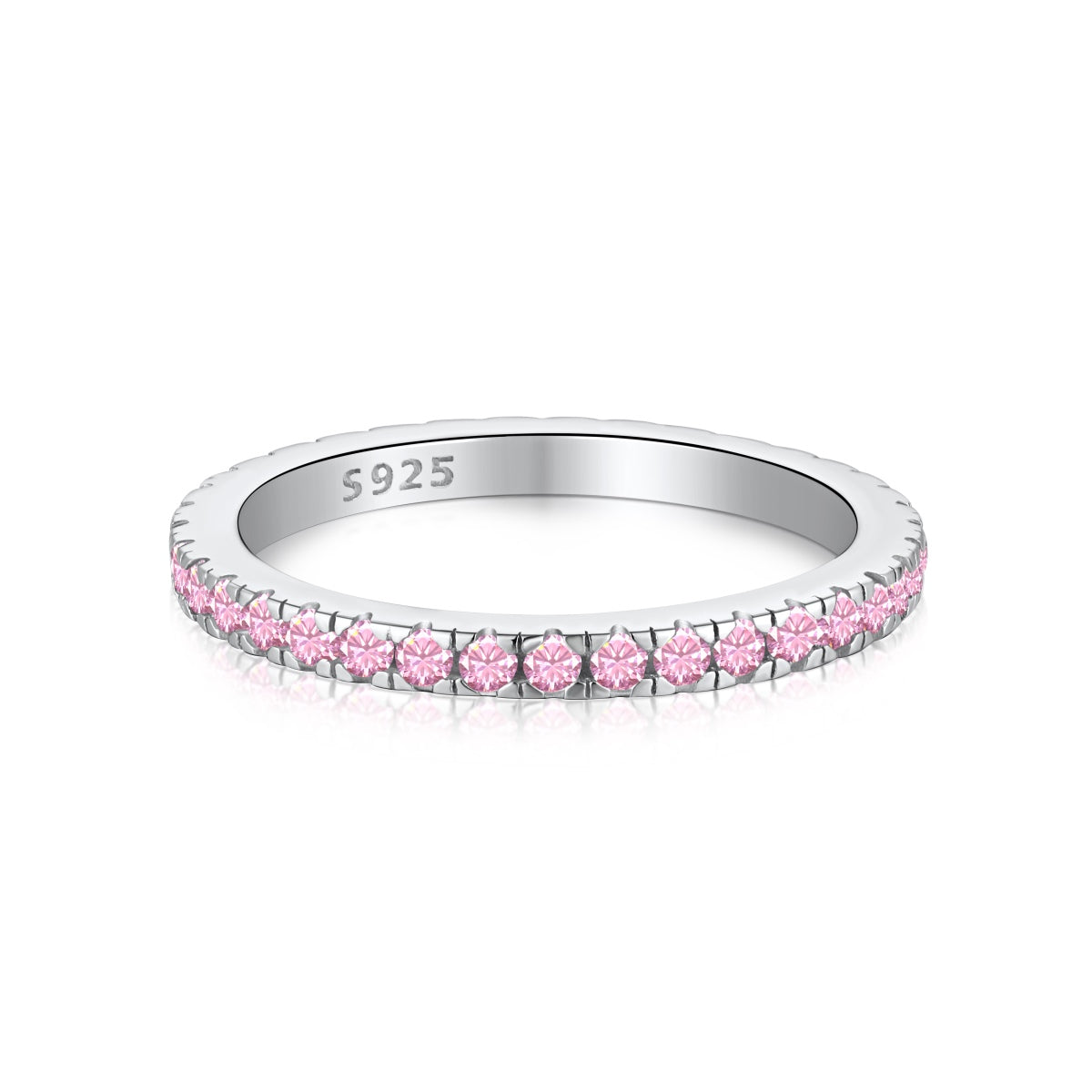 [Clara Jewels]Delicate Sparkling Round Cut Daily Ring
