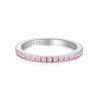 [Clara Jewels]Delicate Sparkling Round Cut Daily Ring