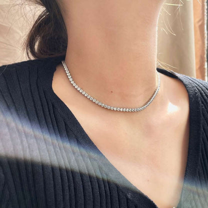 [Clara Jewels]Elegant Tennis Chain Necklace