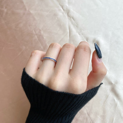 [Clara Jewels]Delicate Sparkling Round Cut Daily Ring