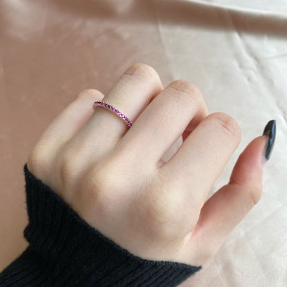 [Clara Jewels]Delicate Sparkling Round Cut Daily Ring