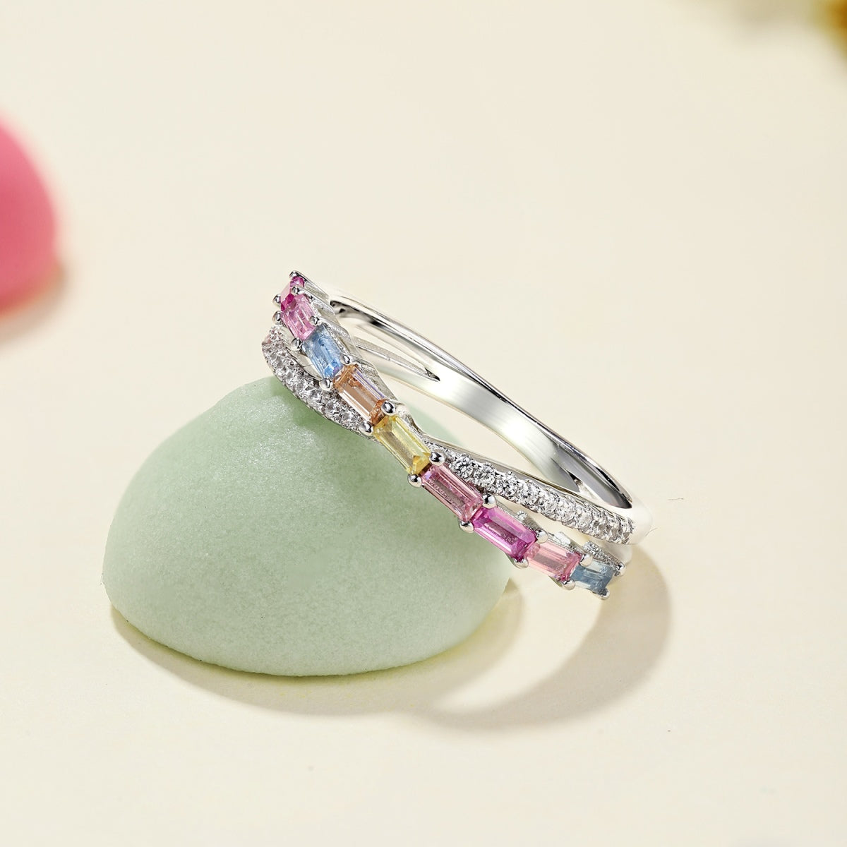[Clara Jewels]Energetic Elegant Radiant Cut Party Ring