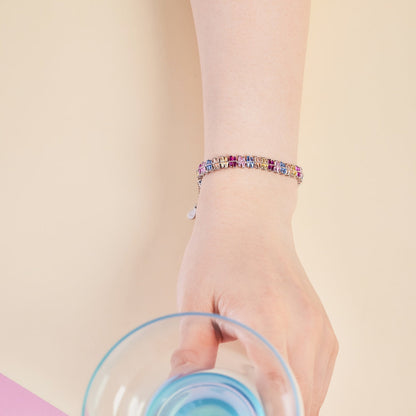 [Clara Jewels]Sparkling Exquisite Multi Cut Party Bracelet