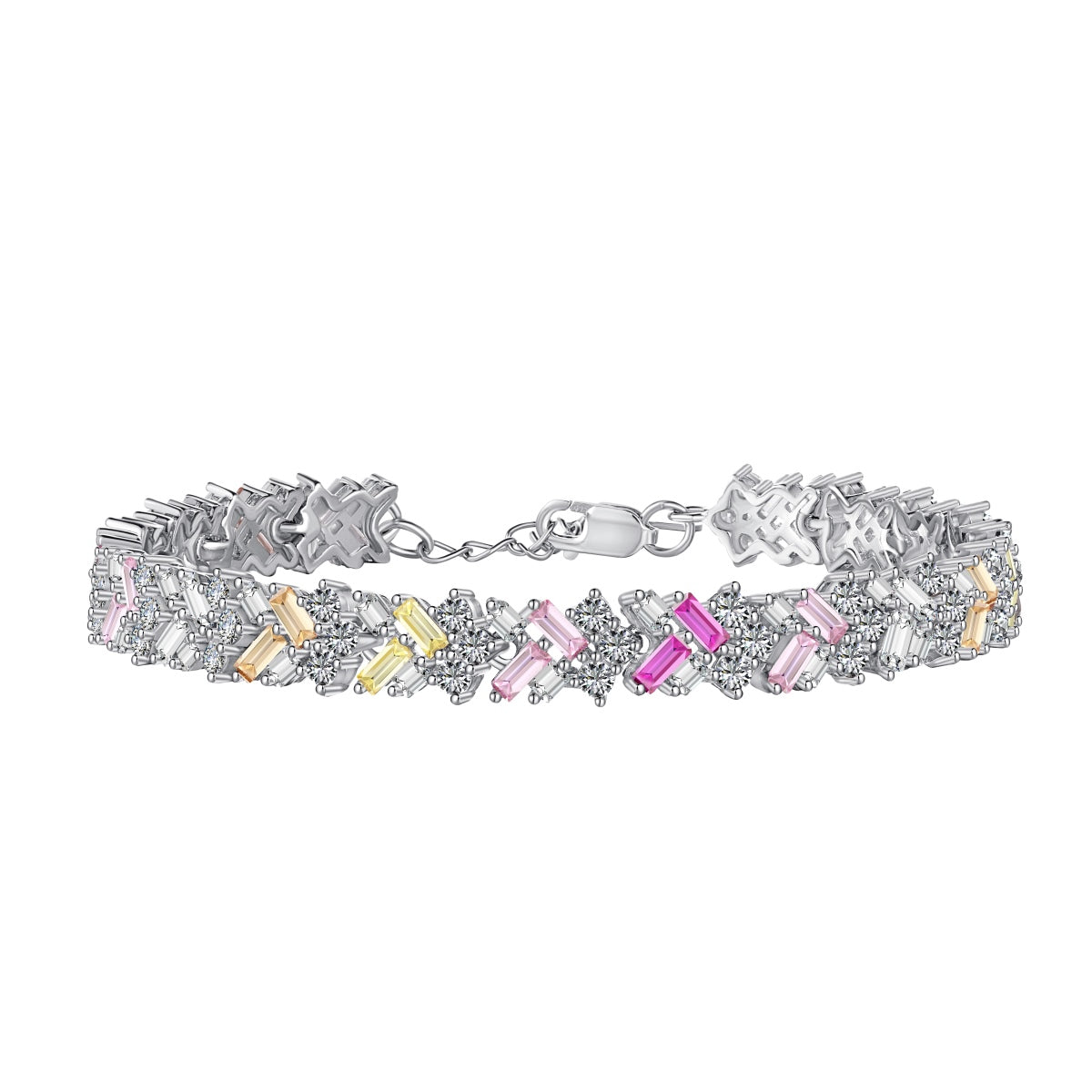 [Clara Jewels]Dazzling Unique Multi Shape Daily Bracelet